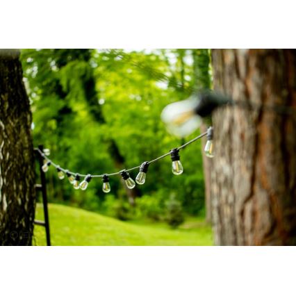 Koristeellinen ketju ulkokäyttöön MIMOSA 20xE27/1,3W/230V IP44 10m