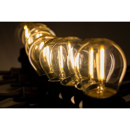 Koristeellinen ketju ulkokäyttöön MIMOSA 20xE27/1,3W/230V IP44 10m