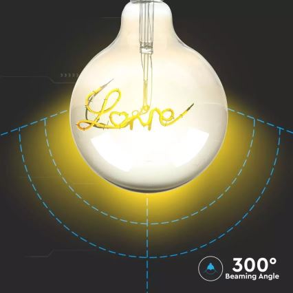 Koristeellinen LED-lamppu FILAMENT G125 E27/5W/230V 2200K