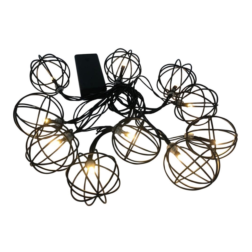 Koristeellinen LED-valaistus VIIBORG 10xLED/2xAA