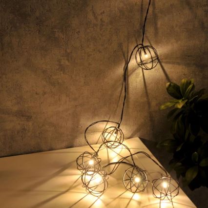 Koristeellinen LED-valaistus VIIBORG 10xLED/2xAA