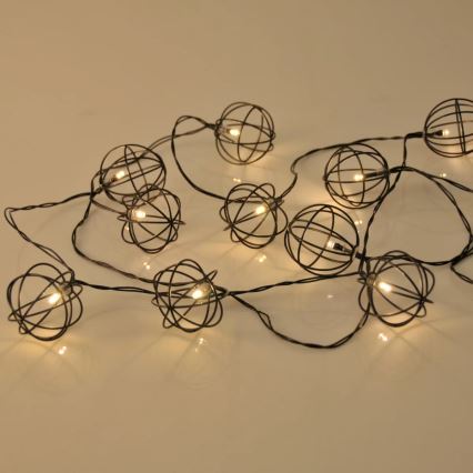 Koristeellinen LED-valaistus VIIBORG 10xLED/2xAA