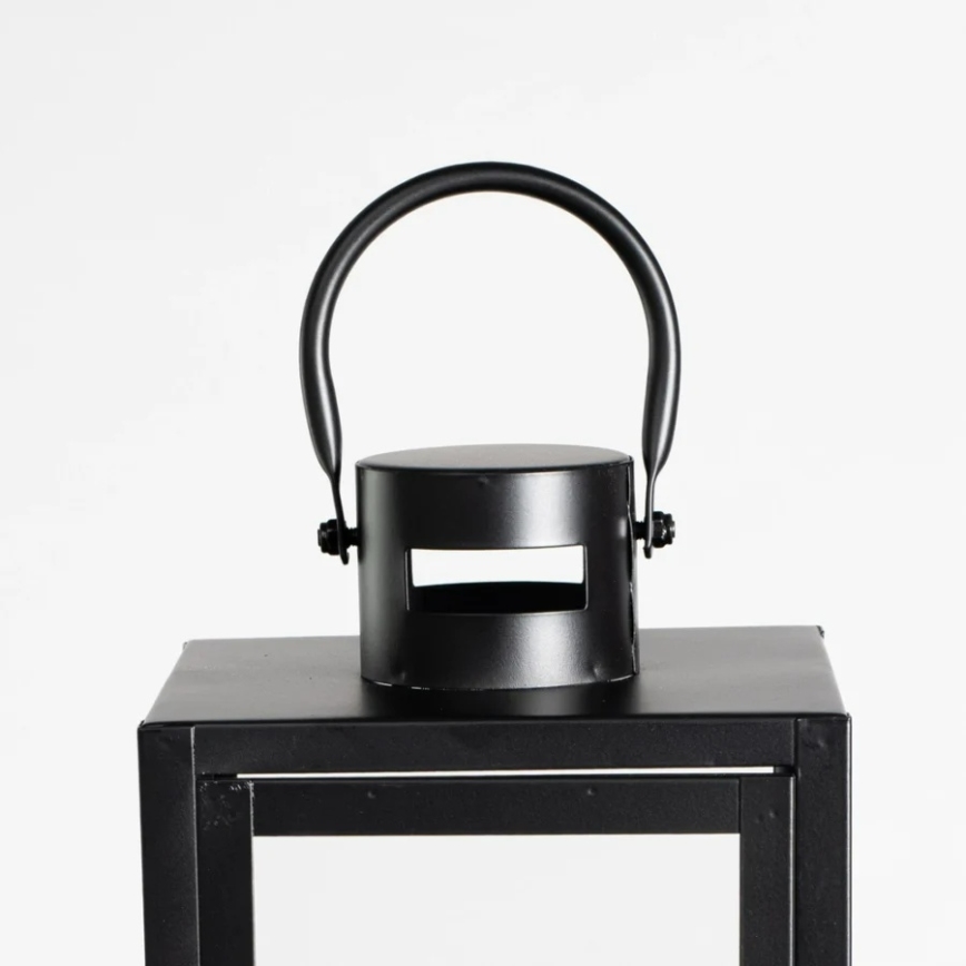 Koristeellinen lyhty 38 cm, musta