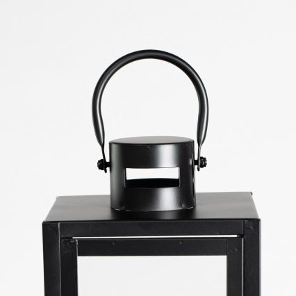 Koristeellinen lyhty 49 cm, musta