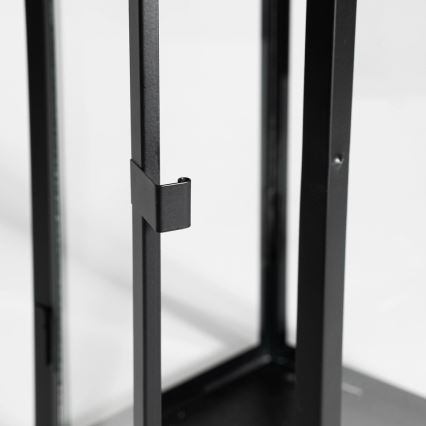 Koristeellinen lyhty 49 cm, musta