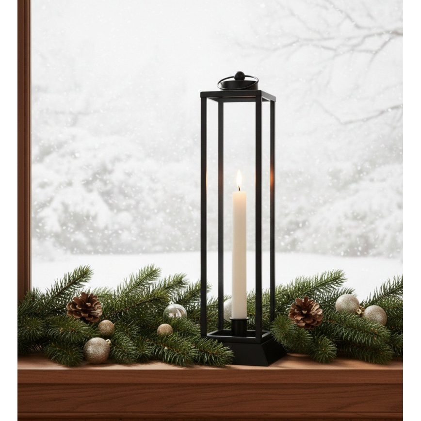 Koristeellinen lyhty HALL 34 cm musta