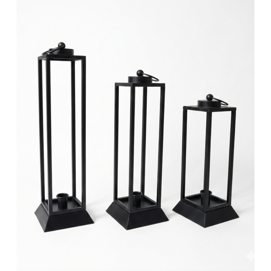 Koristeellinen lyhty HALL 34 cm musta