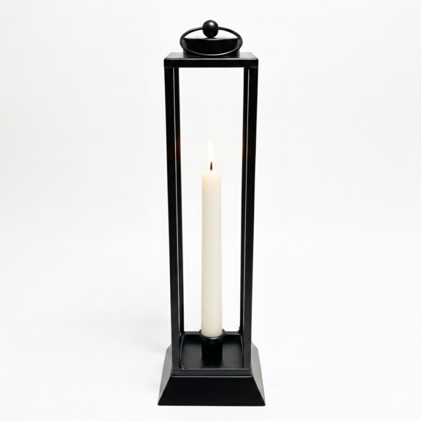 Koristeellinen lyhty HALL 34 cm musta