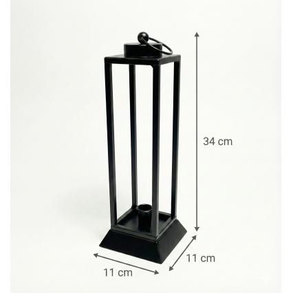 Koristeellinen lyhty HALL 34 cm musta