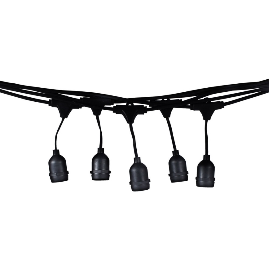 Koristeketju ulkokäyttöön GIRLANDA 10 m 10xE27 / 10W / 230V IP44