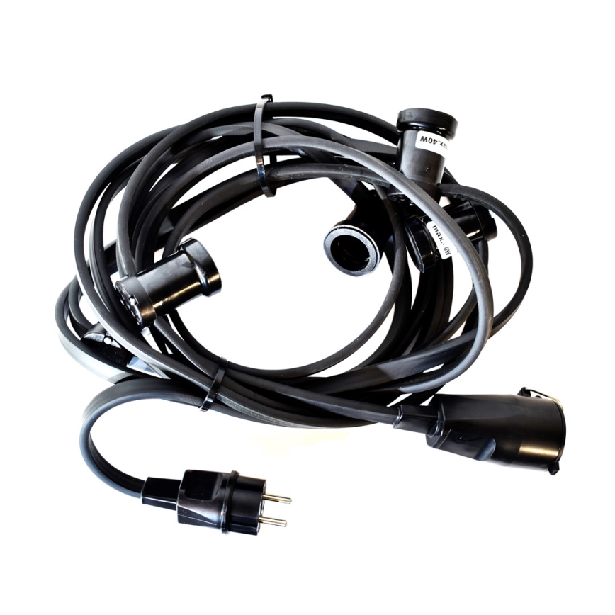 Koristeketju ulkokäyttöön GIRLANDA 6,5 m 5xE27/15W/230V IP44