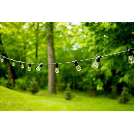 Koristeketju ulkokäyttöön MIMOSA 20xE27/1,3W/230V IP44 20m