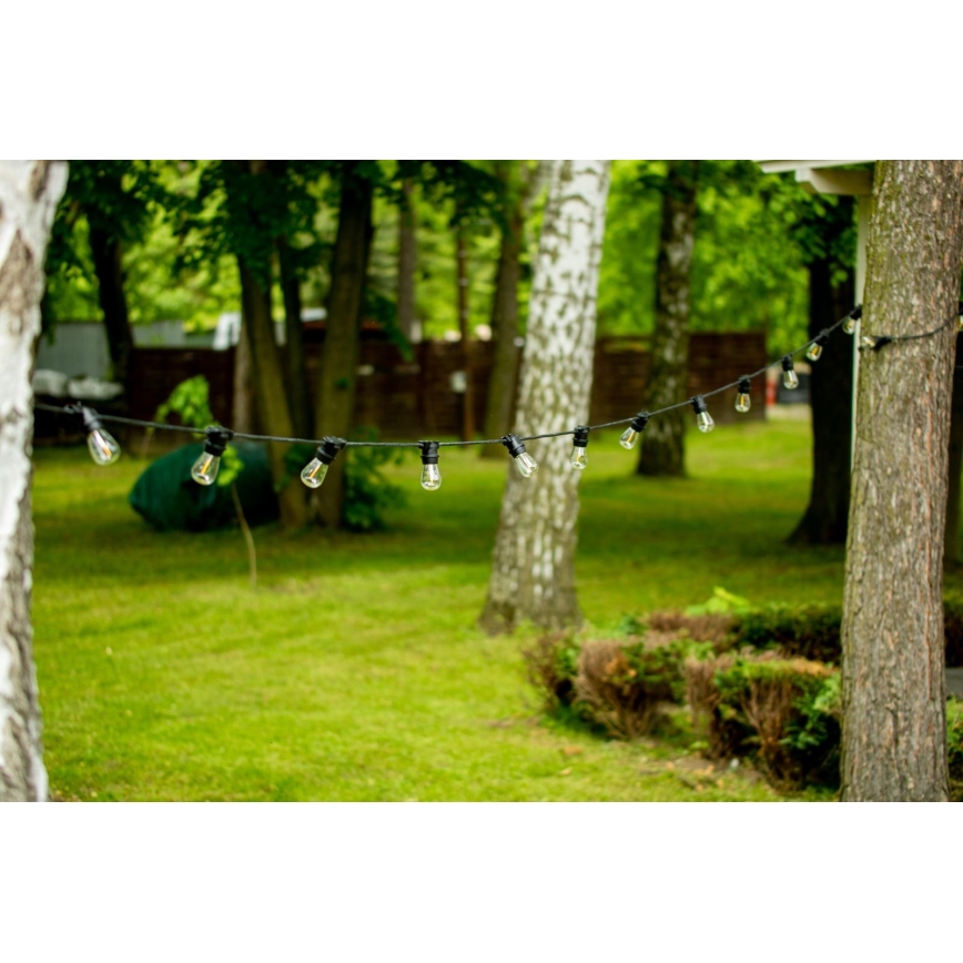 Koristeketju ulkokäyttöön MIMOSA 20xE27/1,3W/230V IP44 20m