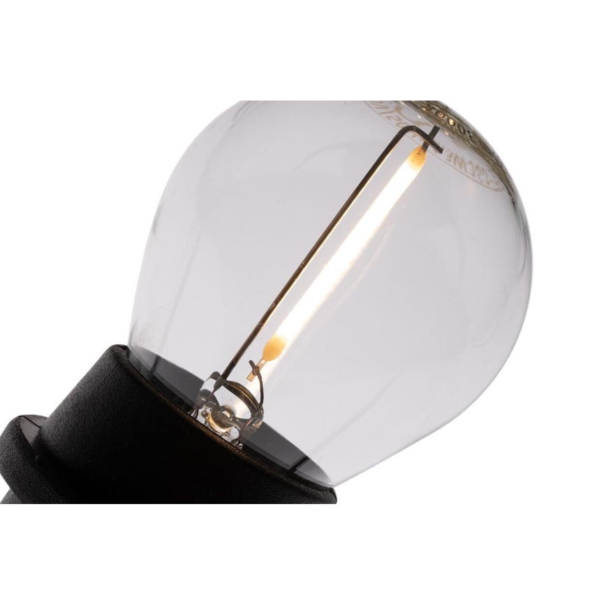 Koristeketju ulkokäyttöön MIMOSA 20xE27/1,3W/230V IP44 20m