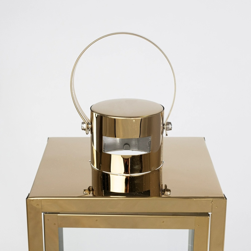 Koristelyhty 49 cm, kultainen