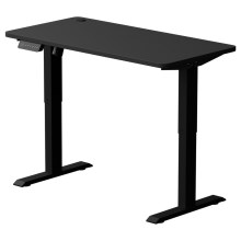 Korkeussäädettävä pöytä LEVANO 120x60 cm musta