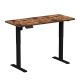 Korkeussäädettävä pöytä LEVANO 140x60 cm puu/musta