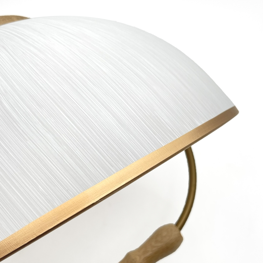 Korkeussäädettävä riippuvalaisin RAMONA 1xE27/60W/230V ruskea/valkoinen/tammi