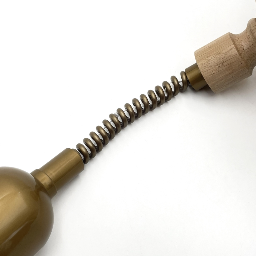 Korkeussäädettävä riippuvalaisin RAMONA 1xE27/60W/230V ruskea/valkoinen/tammi