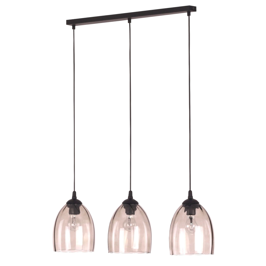 Korvaava lasi E27-riippuvalaisimeen, halkaisija 17 cm, savuinen beige