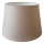 Korvaava varjostin E27-pöytälamppuun, Ø 20 cm, beige