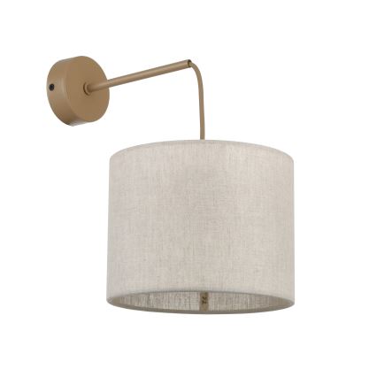 Korvaava varjostin, sylinteri E27 Ø 20 cm, ruskea