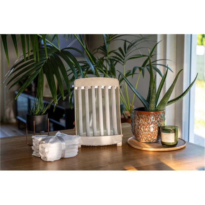 Kotikäyttöinen kasvojen solarium, jossa on 6 värillistä UV-putkea — Cosmedico 90W/230V