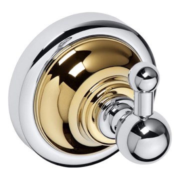 Koukku 6,5x6,5 cm hopea/kulta