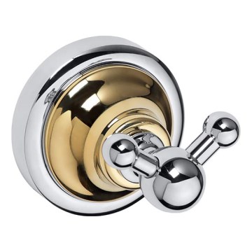 Koukku 6,5x6,5 cm hopea/kulta