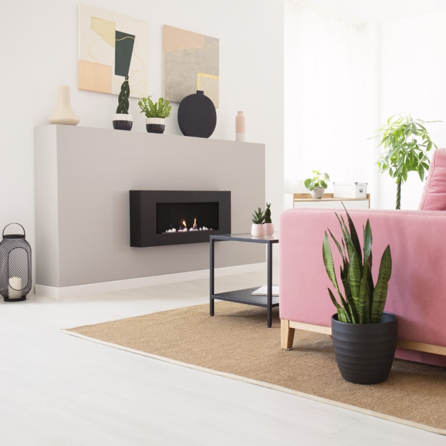 Kratki - Seinälle asennettava BIO-takka 40x90 cm 1,5 kW musta