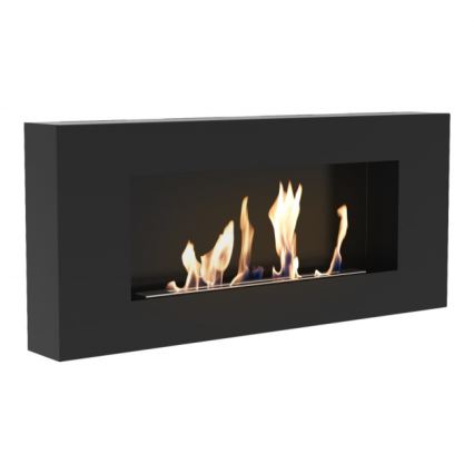Kratki - Seinälle asennettava BIO-takka 40x90 cm 1,5 kW musta