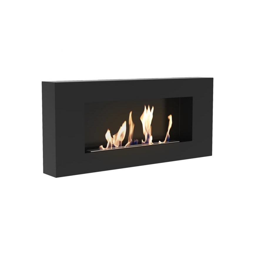 Kratki - Seinälle asennettava BIO-takka 40x90 cm 1,5 kW musta