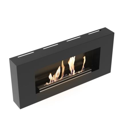 Kratki - Seinälle asennettava BIO-takka 40x90 cm 1,5 kW musta