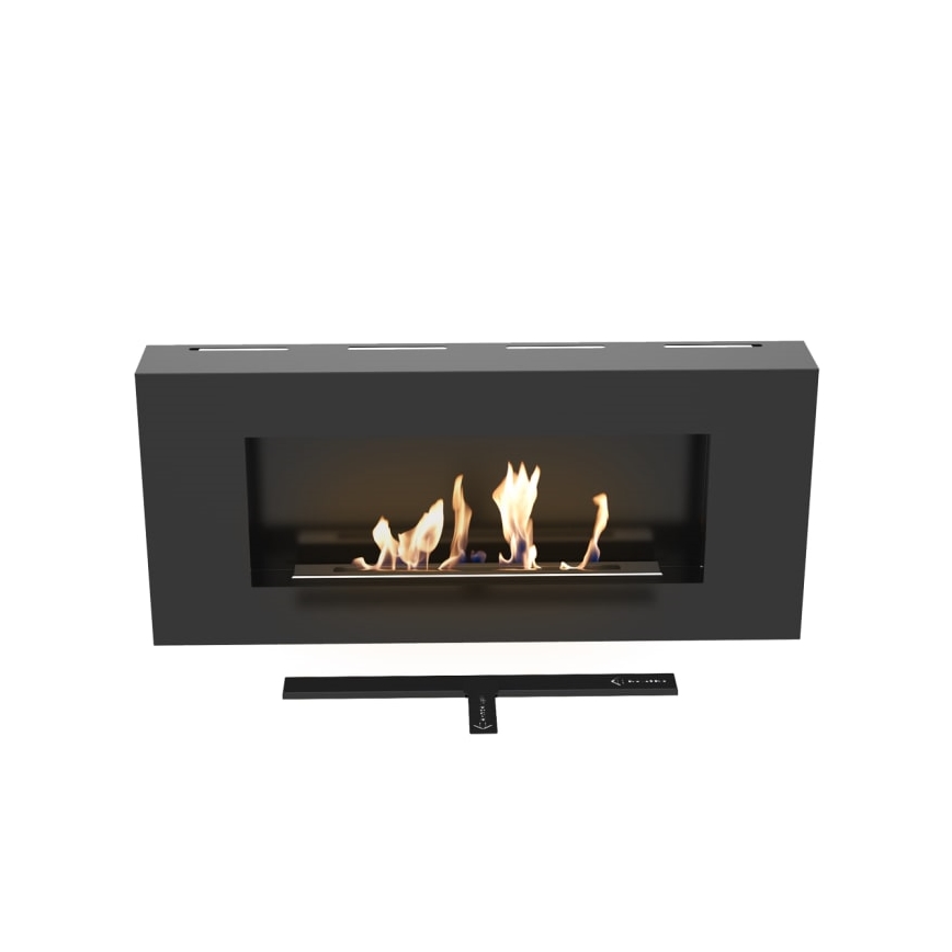 Kratki - Seinälle asennettava BIO-takka 40x90 cm 1,5 kW musta