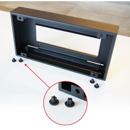 Kratki - BIO-takka 21,8x35,4 cm 1 kW musta