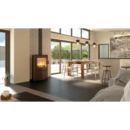 Kratki - Teräksinen takkauuni 10 kW 150 mm