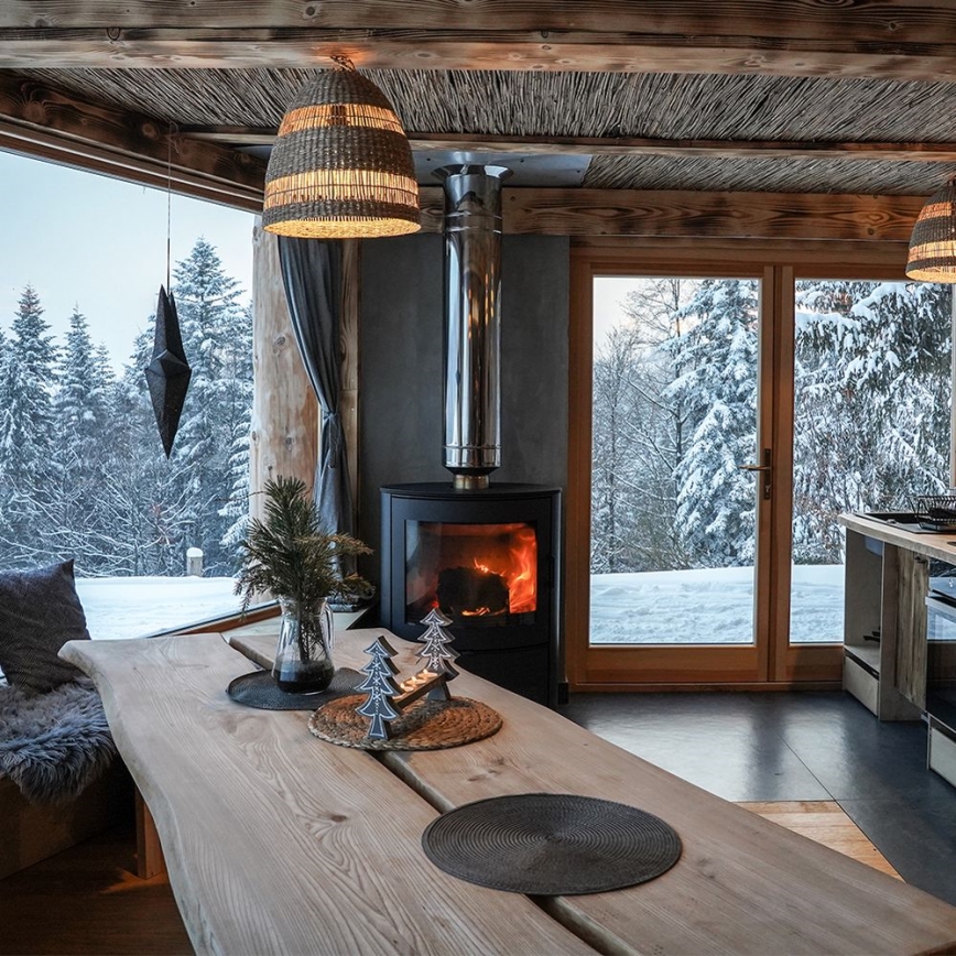 Kratki - Teräksinen takkauuni 10 kW 150 mm