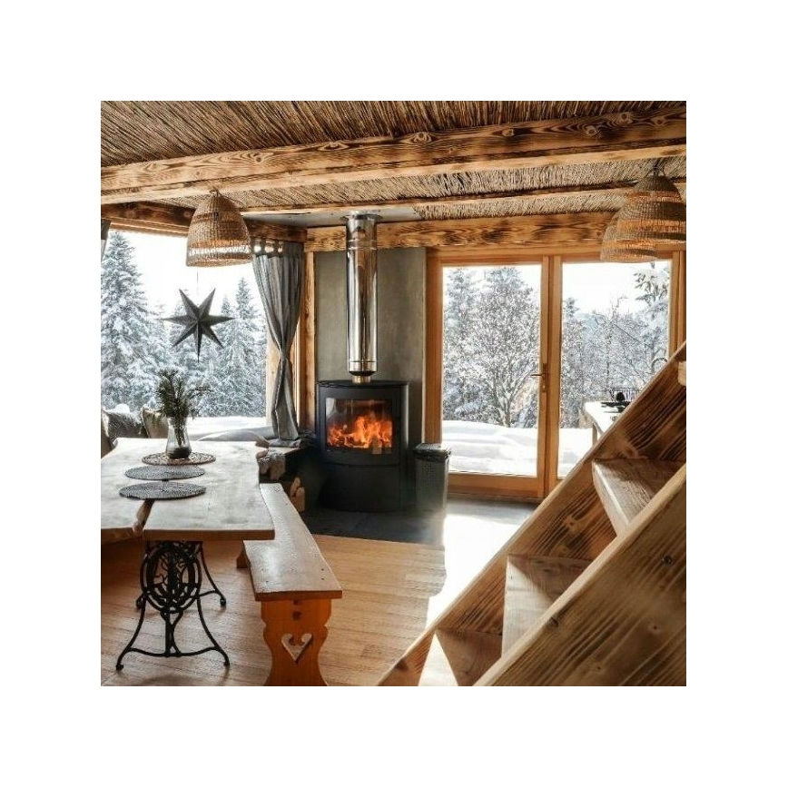 Kratki - Teräksinen takkauuni 10 kW 150 mm