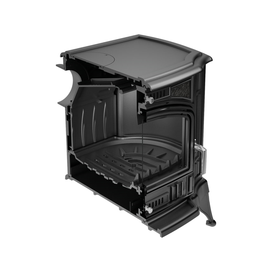 Kratki - Valurautainen takkauuni 10 kW 150 mm