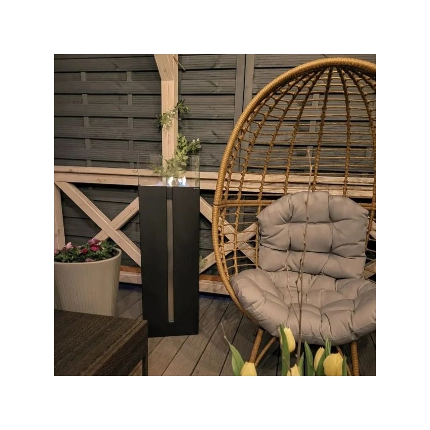 Kratki - BIO-takka 113,6x35,9 cm 2 kW musta