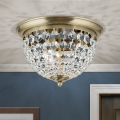 Kristallikattovalaisin PLAFOND 3xE27/40W/230V halkaisija 35 cm pronssi