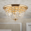 Kristallikattovalaisin PLAFOND 6xE27/40W/230V halkaisija 47 cm kulta