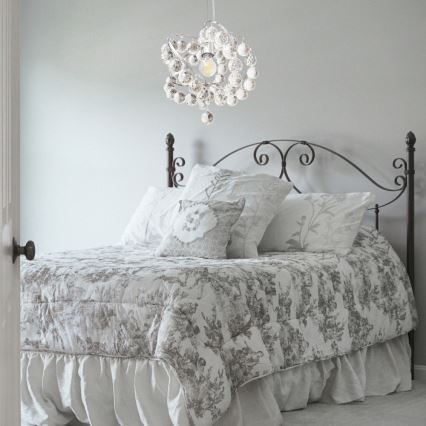 Kristallikruunu narussa VIOLETA 1xE27/15W/230V