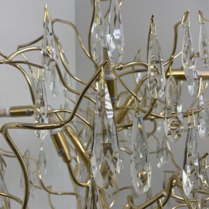 Kristallilattiavalaisin 5xG9/40W/230V kulta