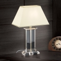 Kristallipöytävalaisin VERONIQUE 1xE27/60W/230V kerma/läpinäkyvä
