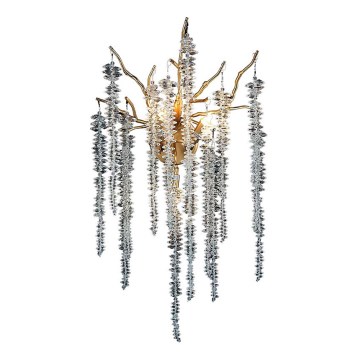 Kristalliseinävalaisin 3xG9/40W/230V Ruusukulta