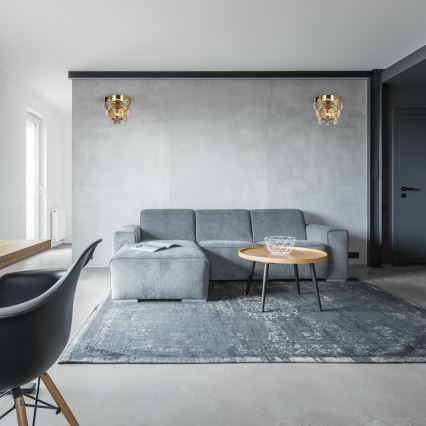 Kristalliseinävalo GRACE 2xE14/40W/230V kulta