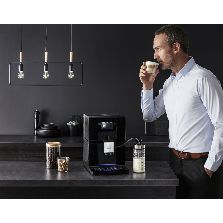 Krups - Automaattinen kahvinkeitin maitosäiliöllä INTUITION PREFERENCE 1450W/230V musta