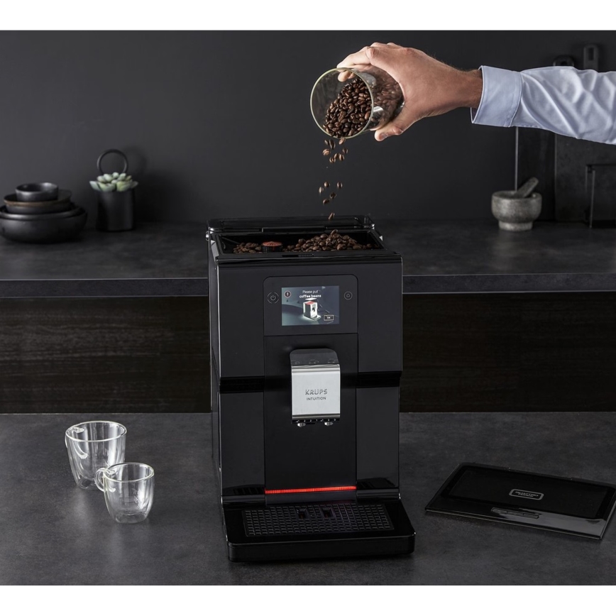 Krups - Automaattinen kahvinkeitin maitosäiliöllä INTUITION PREFERENCE 1450W/230V musta