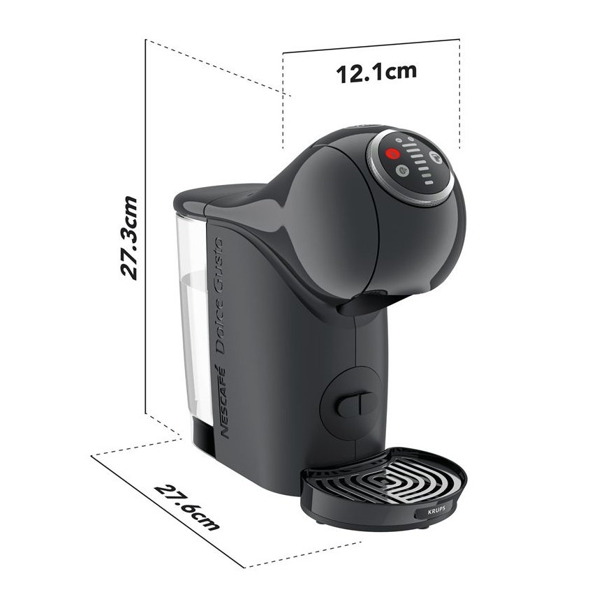 Krups - Kapseli kahvinkeitin NESCAFÉ DOLCE GUSTO GENIO S 1500W antrasiitti